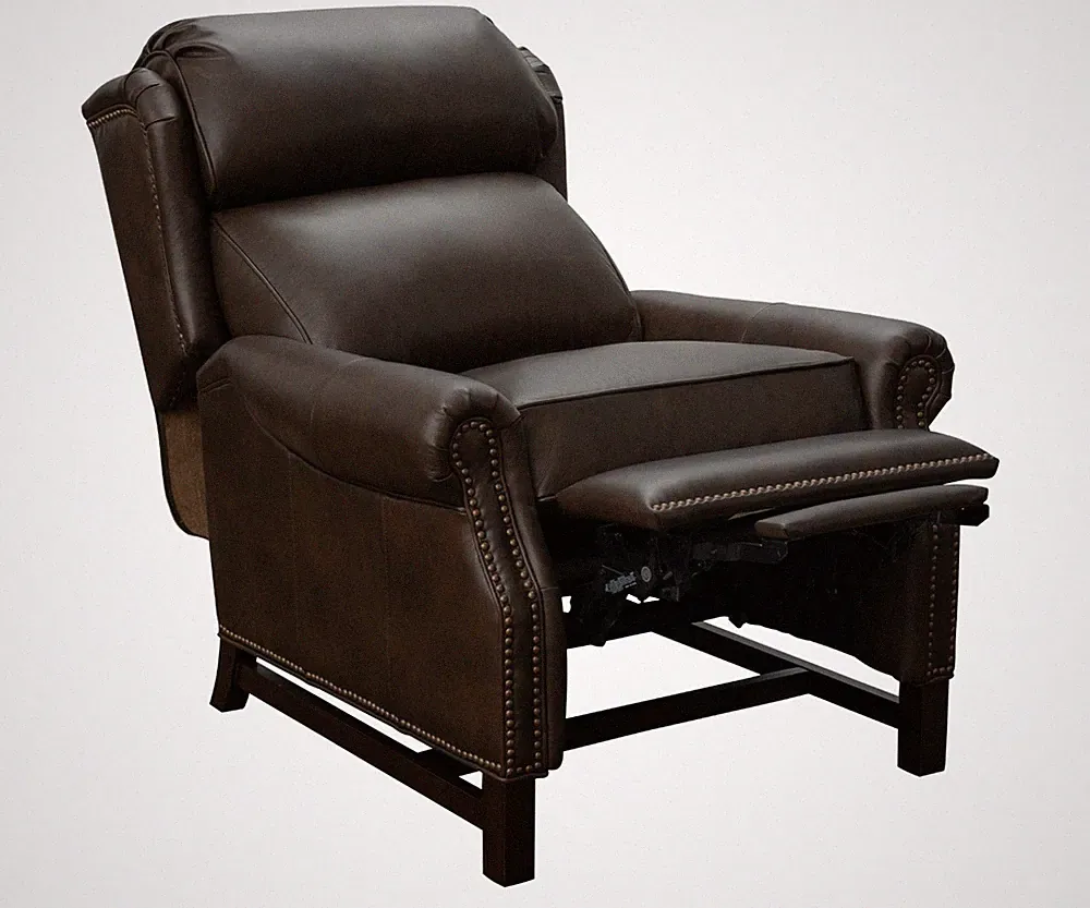 Barcalounger Thornfield 7-3164 Manual Recliner Chair - Ashford Walnut Leather
