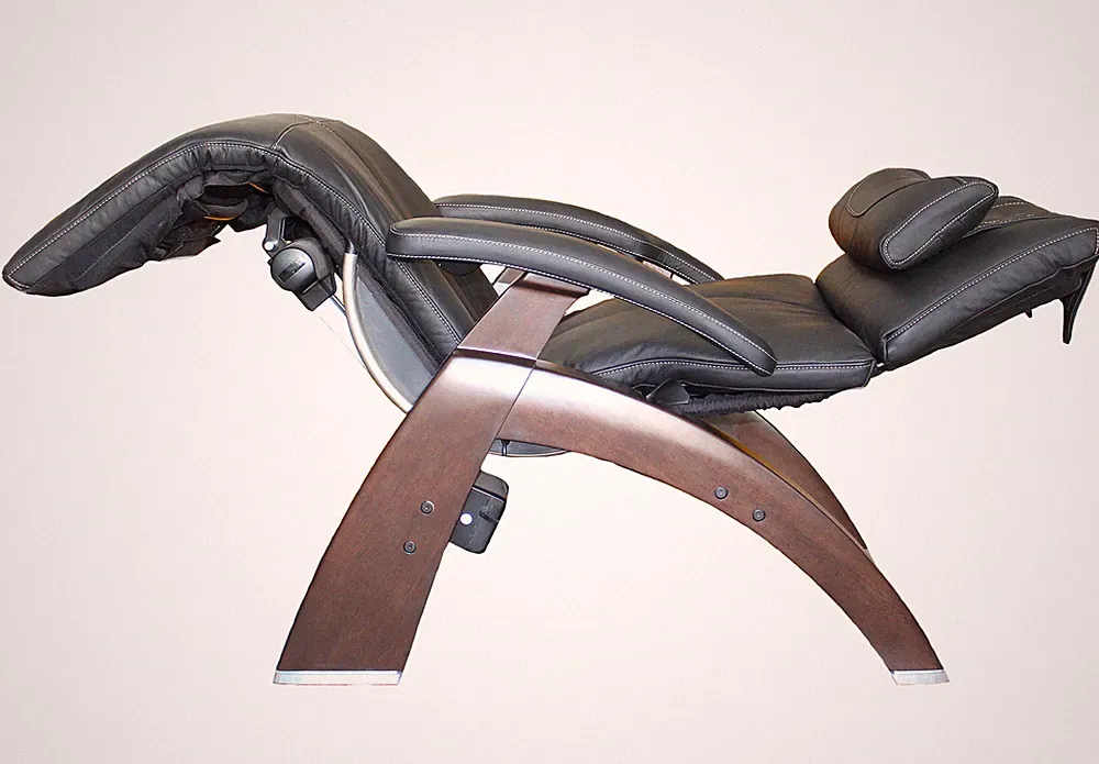 Black Premium Leather PC-600 Omni-Motion Human Touch Perfect Chair Recliner WAL