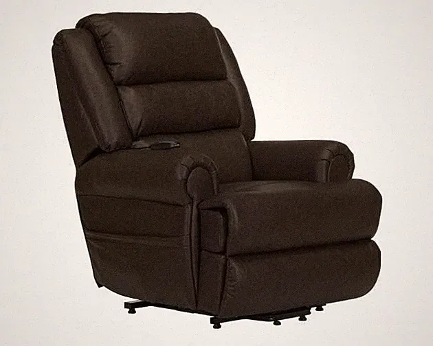 Catnapper Muncy Power Lift Chaise Recliner w/Dual Motor & Zero Gravity-Walnut