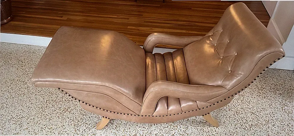Mid Century reclining contour chaise